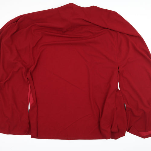 SheIn Womens Red   Jacket Poncho Size 4XL