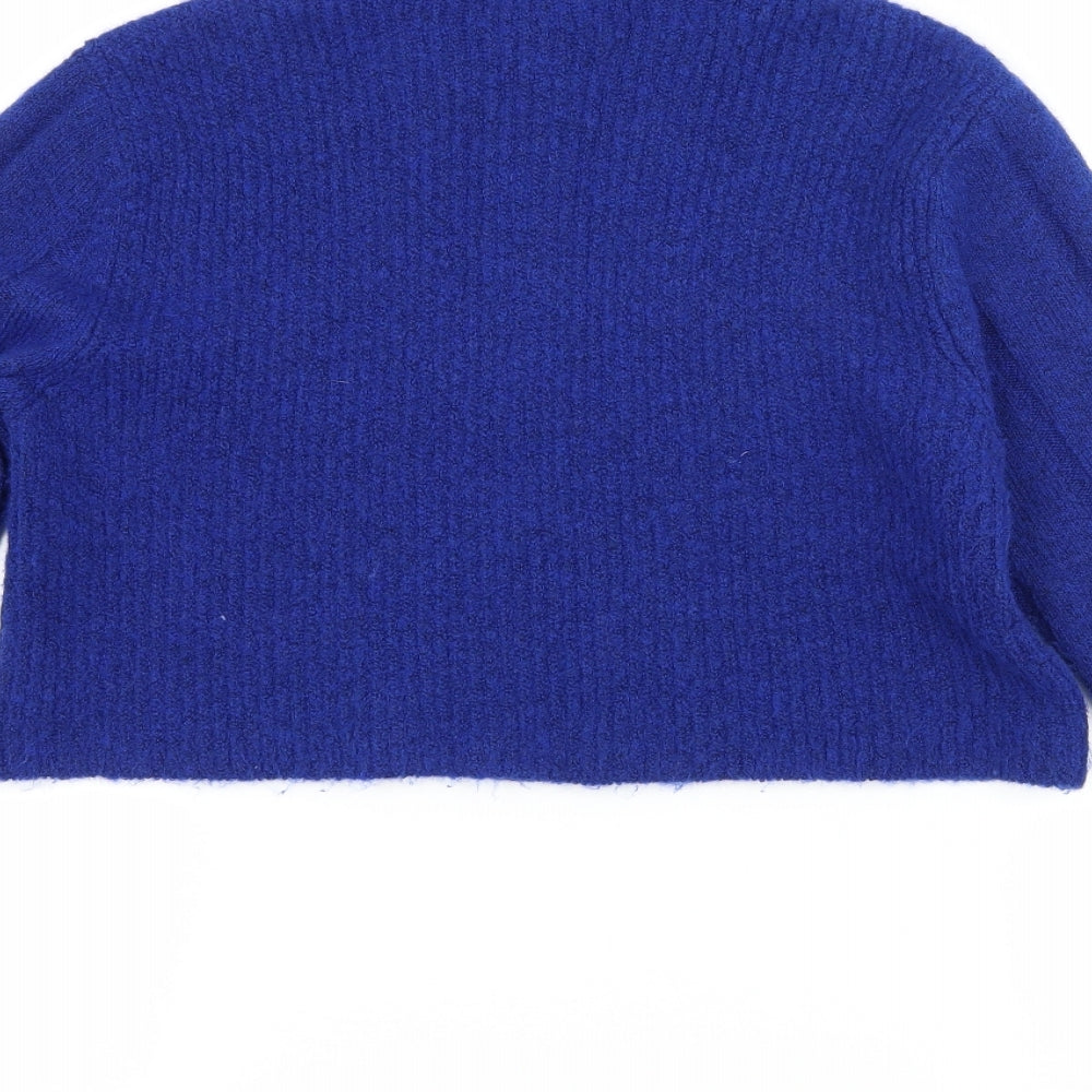 Topshop Womens Blue  Knit Pullover Jumper Size 6