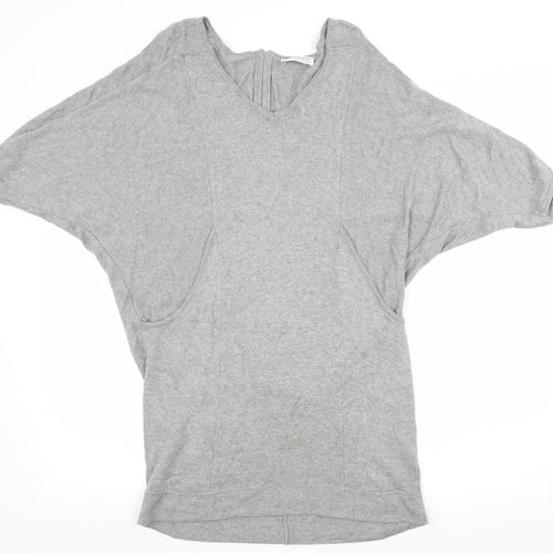Marks and Spencer Womens Grey  Knit Jumper Dress  Size 8