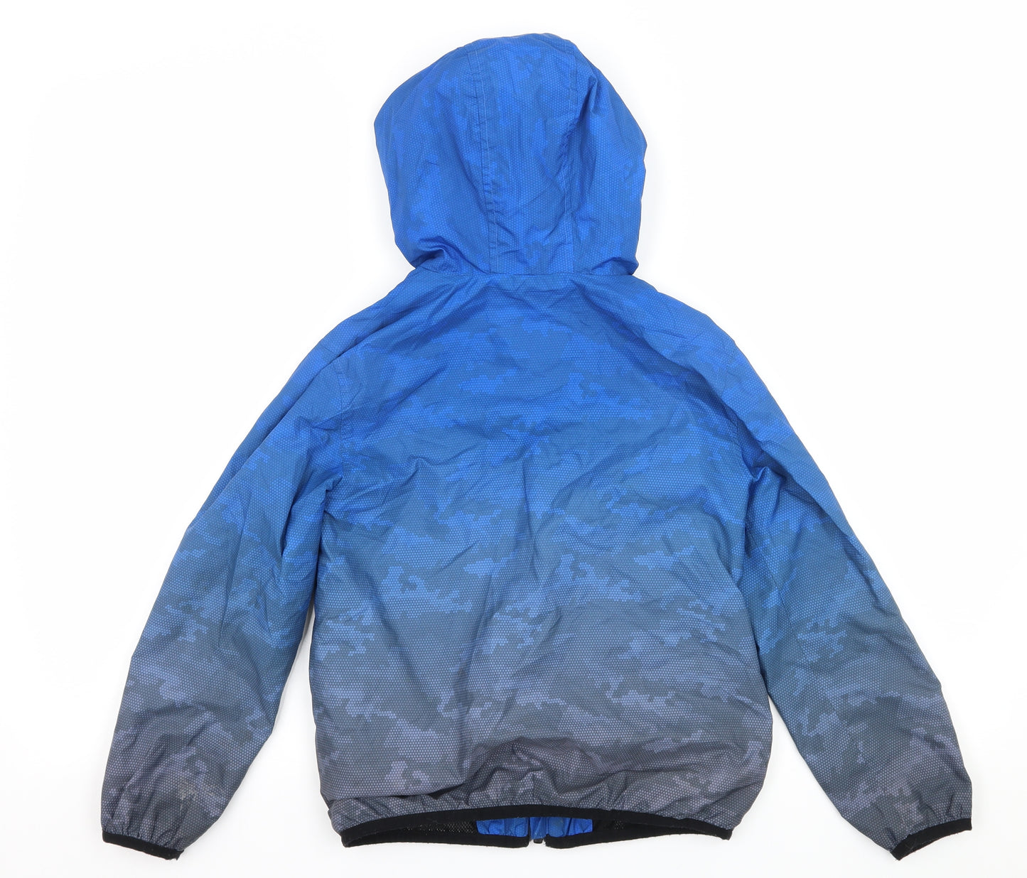 George Boys Blue Geometric  Jacket  Size 6-7 Years