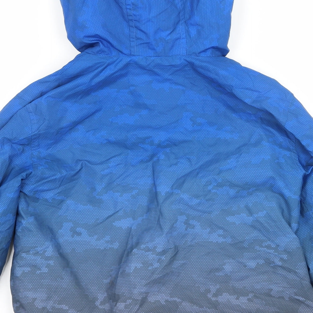 George Boys Blue Geometric  Jacket  Size 6-7 Years