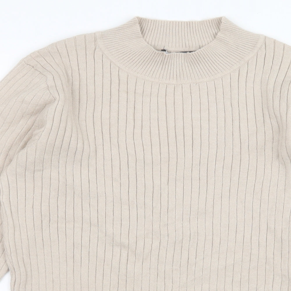 Primark Womens Beige  Knit Pullover Jumper Size 18