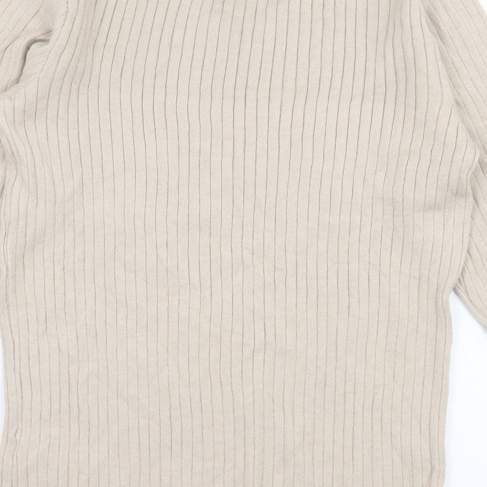 Primark Womens Beige  Knit Pullover Jumper Size 18
