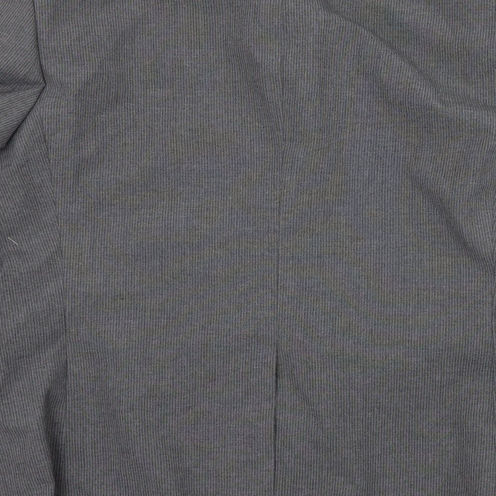 Cedar Wood State Mens Grey Striped  Jacket Suit Jacket Size XL