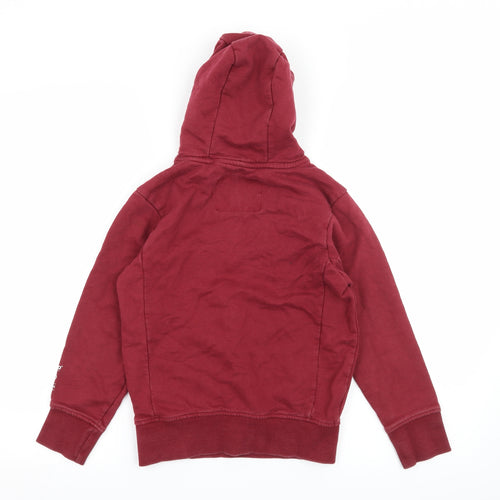 Ripstop Boys Red  Jersey Pullover Hoodie Size S