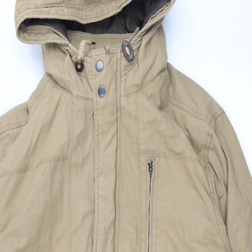 George Mens Beige   Parka Coat Size 3XL