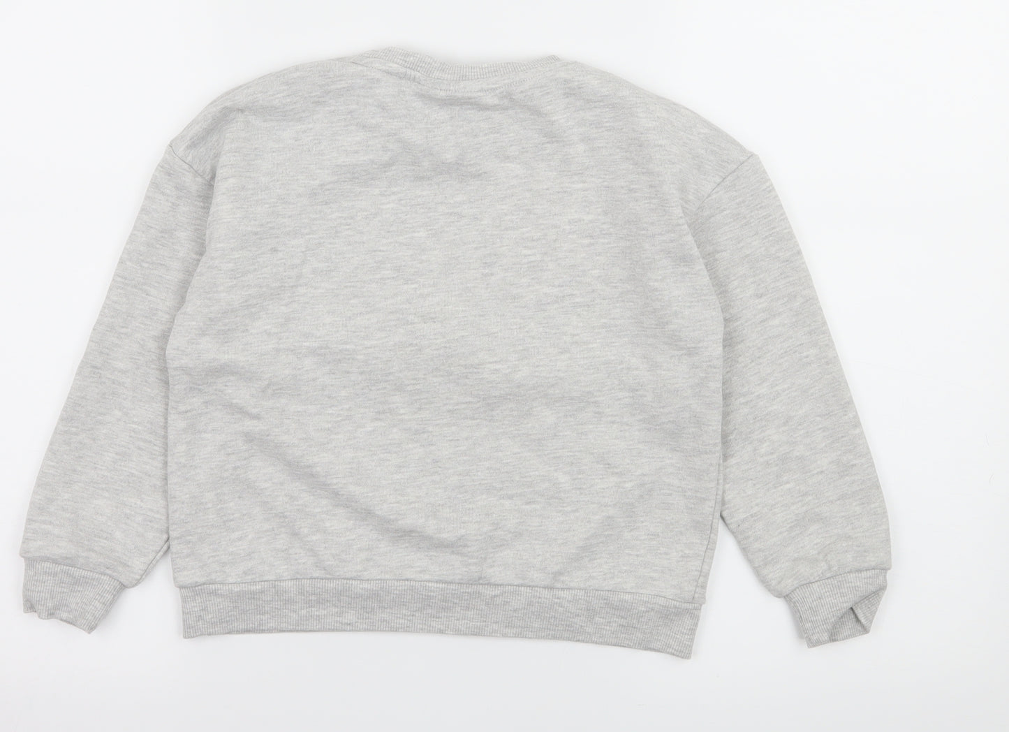 Primark Girls Grey  Jersey Pullover Sweatshirt Size 8-9 Years  - Mickey