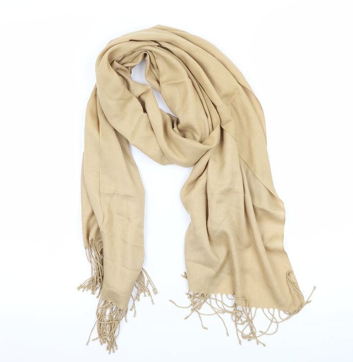 Preworn Womens Beige Knit Scarf