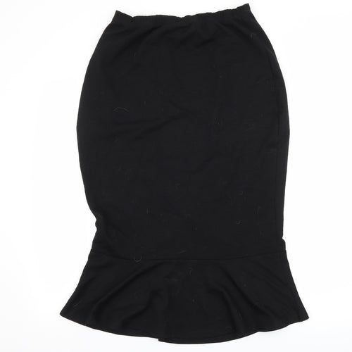 Amika Womens Black  Jersey Straight & Pencil Skirt Size XL