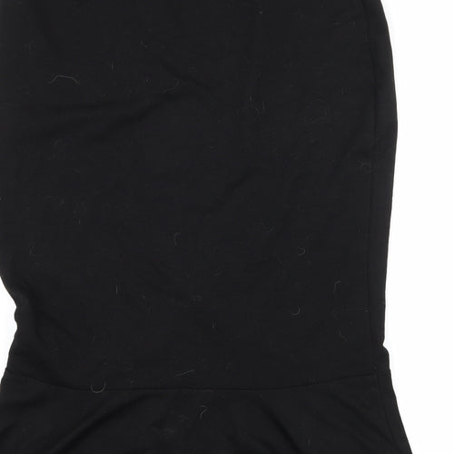 Amika Womens Black  Jersey Straight & Pencil Skirt Size XL