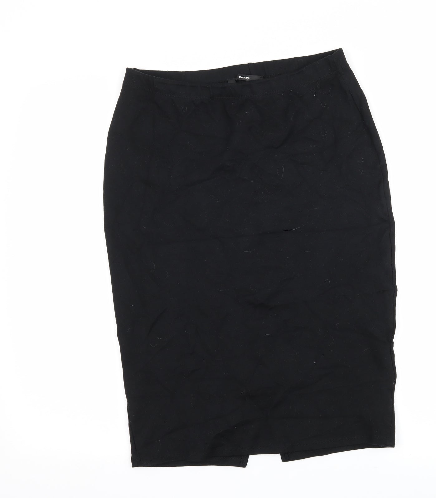 George Womens Black  Jersey Straight & Pencil Skirt Size 12