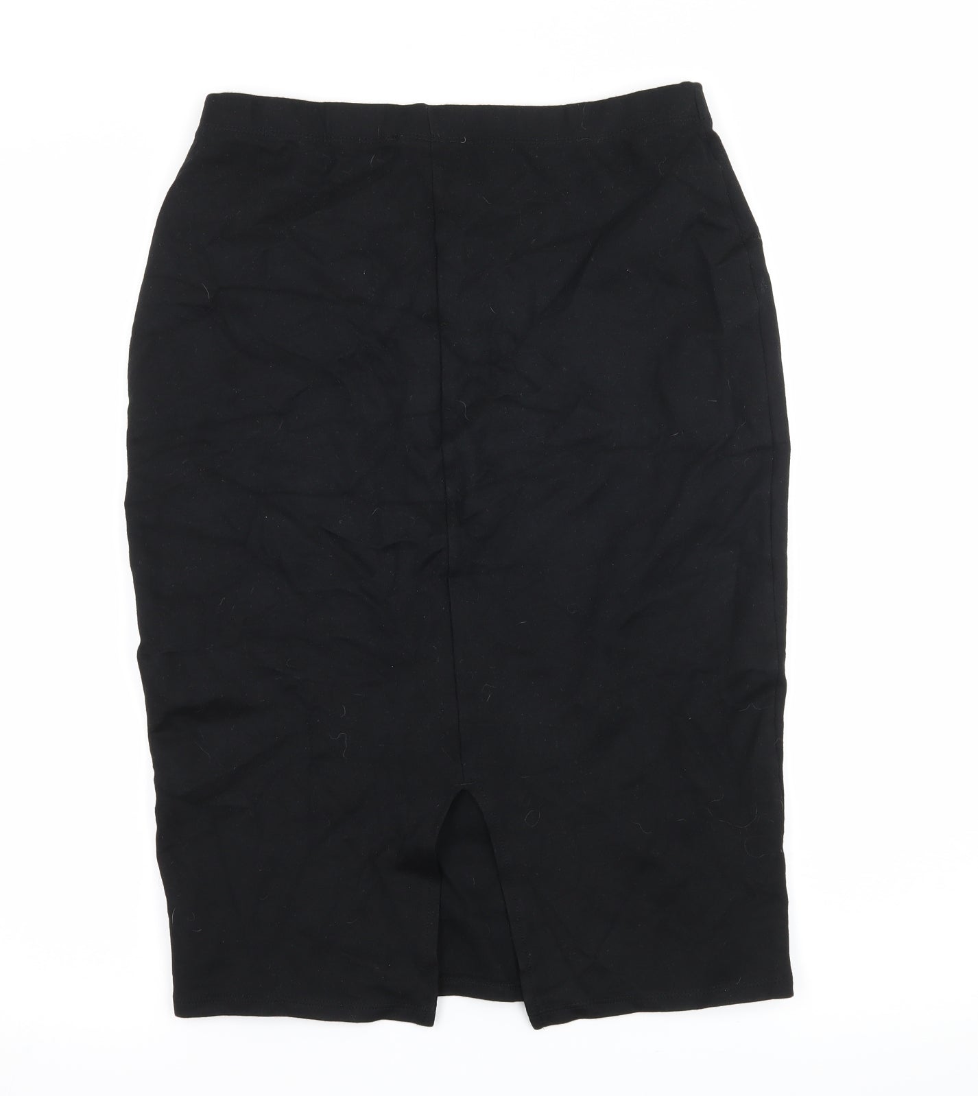 George Womens Black  Jersey Straight & Pencil Skirt Size 12