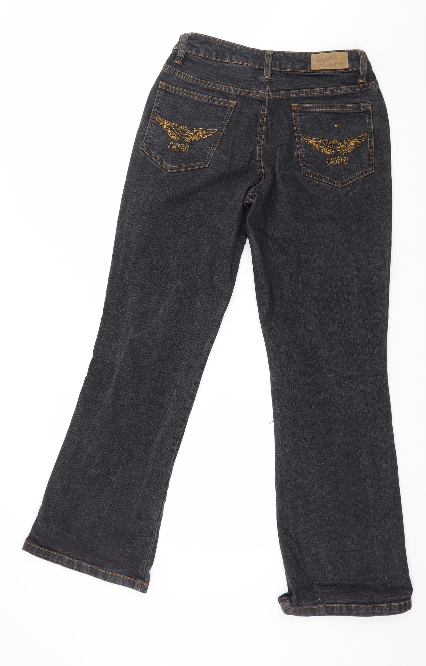 AriZona Womens Grey  Denim Bootcut Jeans Size 10 L29 in