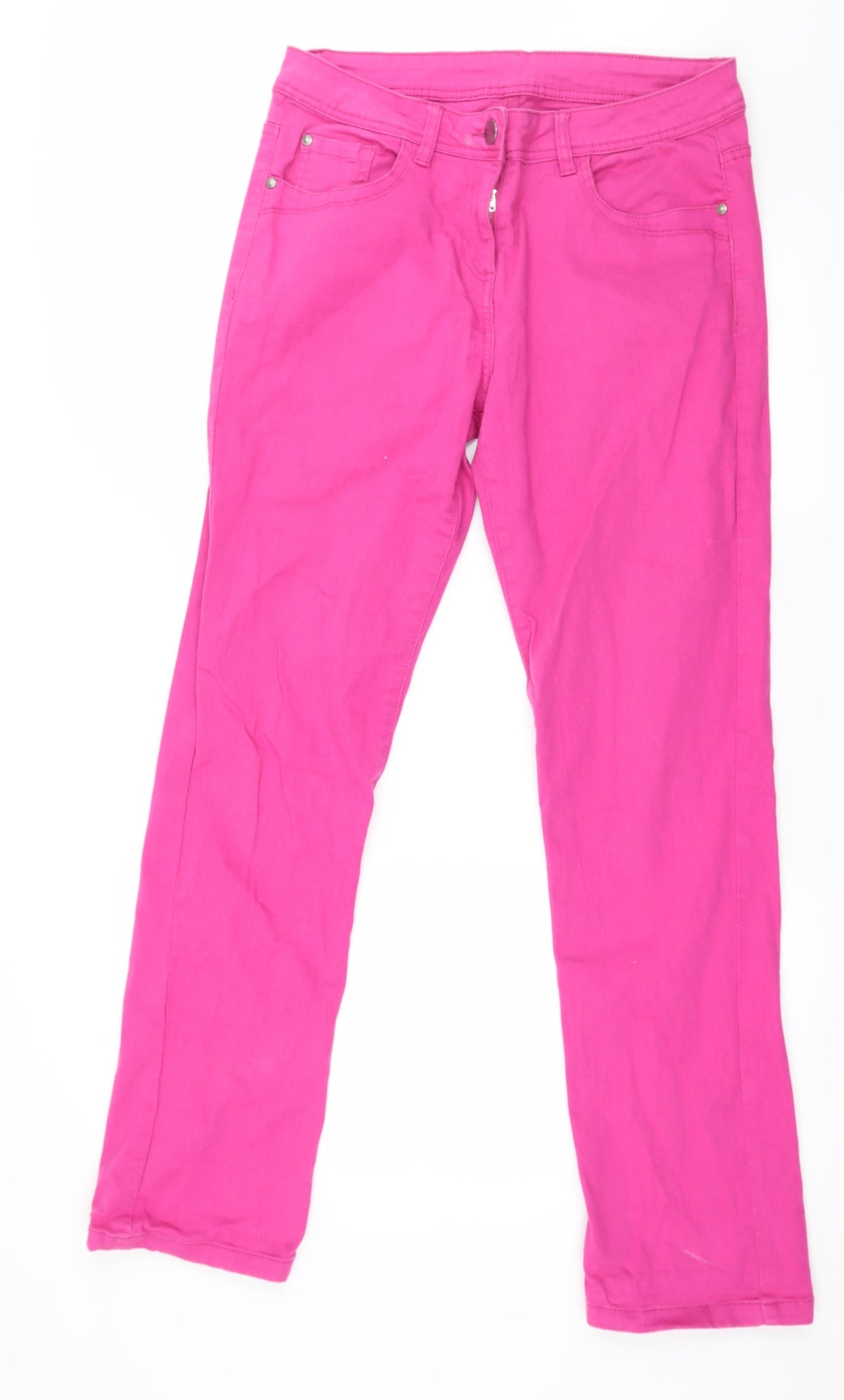 Papaya Womens Pink  Denim Straight Jeans Size 12 L31 in