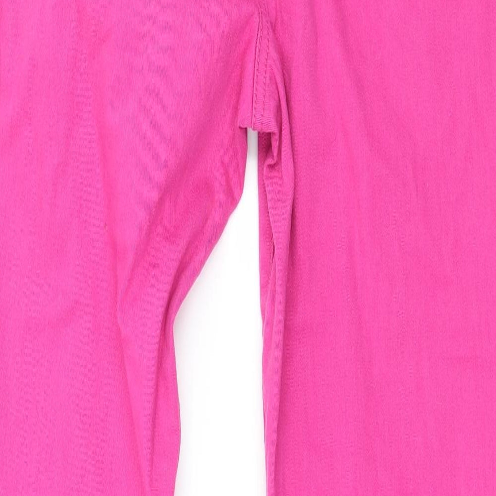 Papaya Womens Pink  Denim Straight Jeans Size 12 L31 in