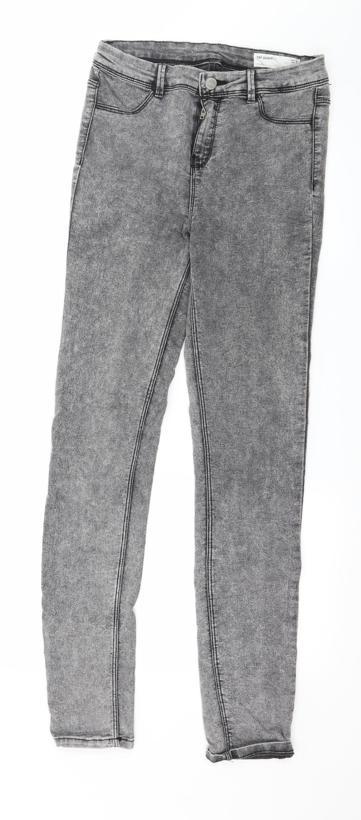 Zara Womens Grey  Denim Skinny Jeans Size 8 L29 in