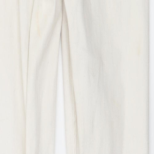 Topshop Womens Ivory  Denim Skinny Jeans Size 26 in L28 in