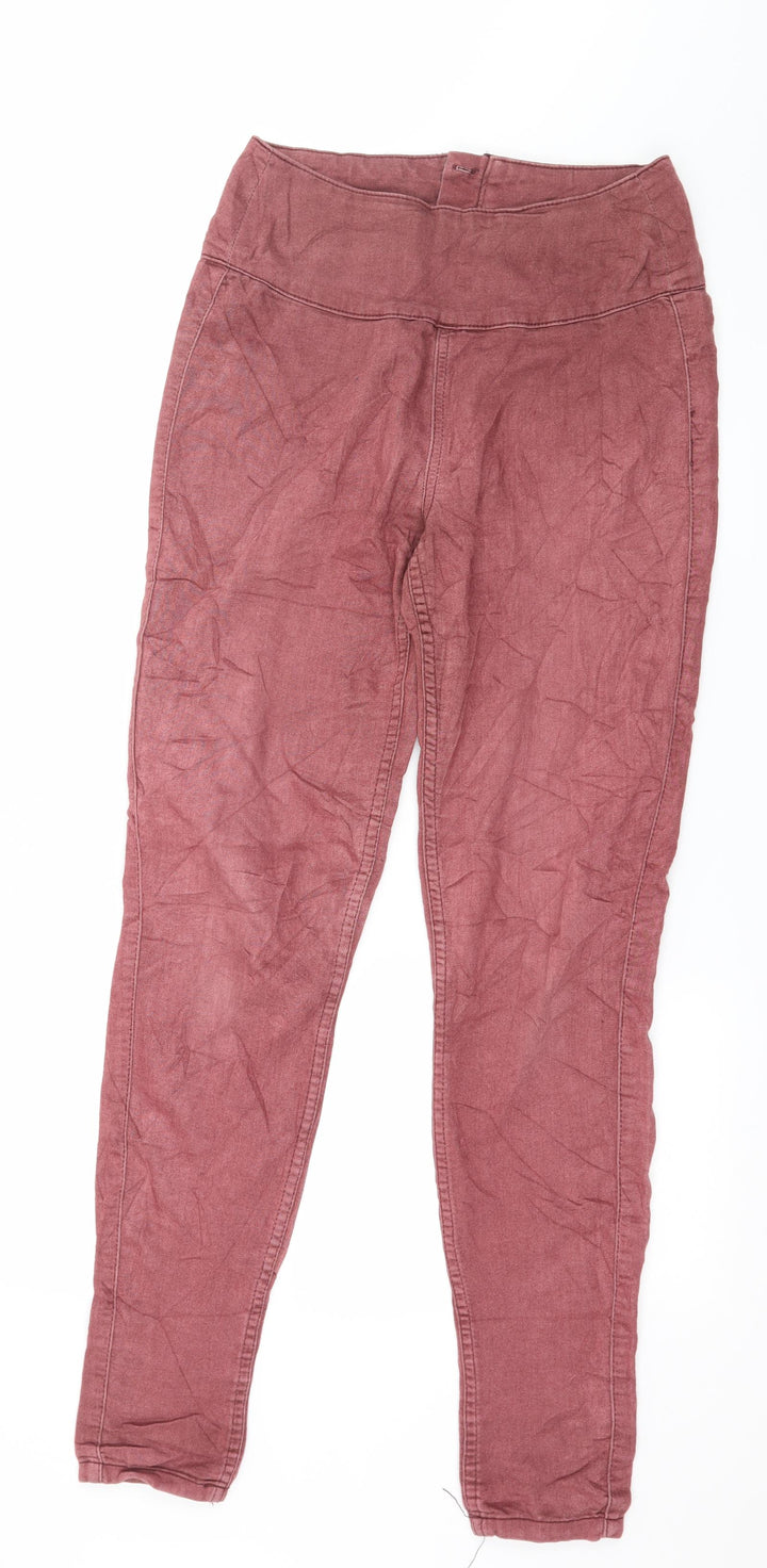 Pieces Womens Pink Jersey Capri Leggings Size S L29 in