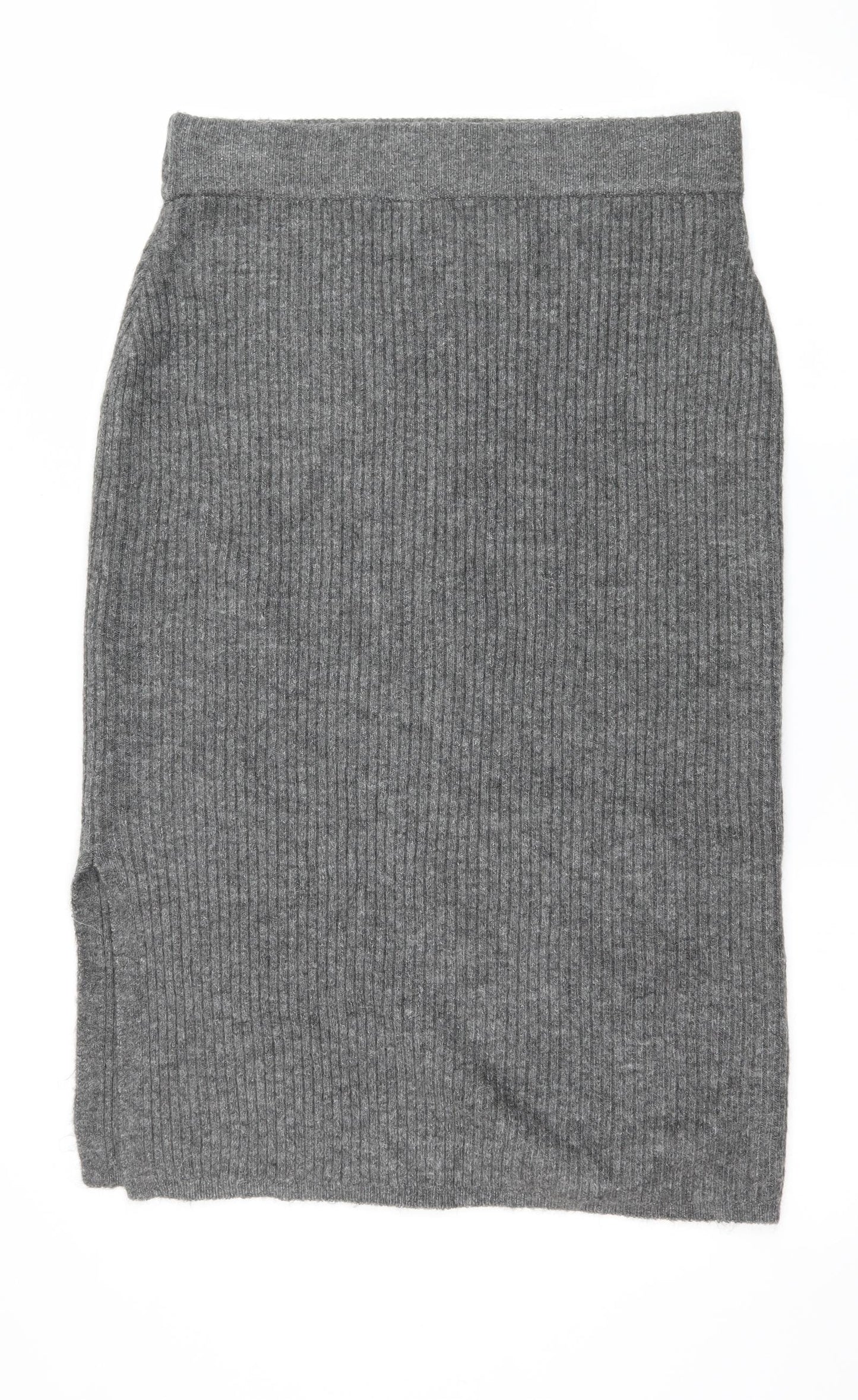 F&F Womens Grey  Knit Straight & Pencil Skirt Size 14