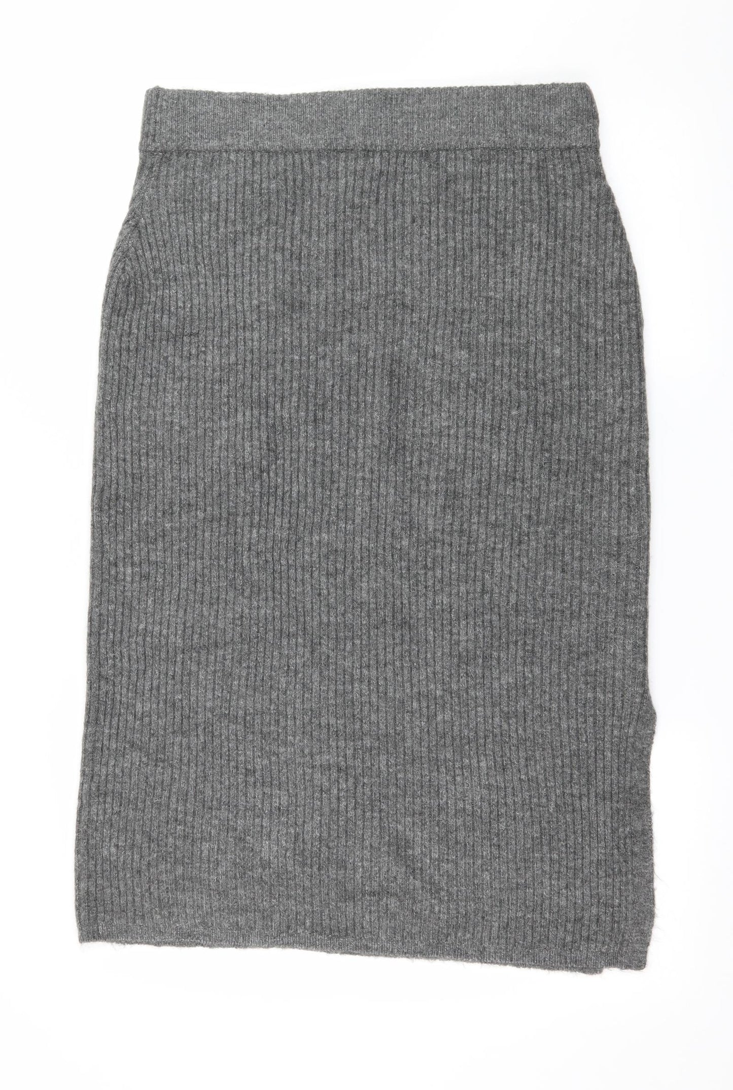 F&F Womens Grey  Knit Straight & Pencil Skirt Size 14