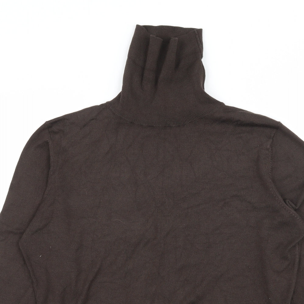 Marks and Spencer Womens Brown  Knit Pullover Jumper Size 12