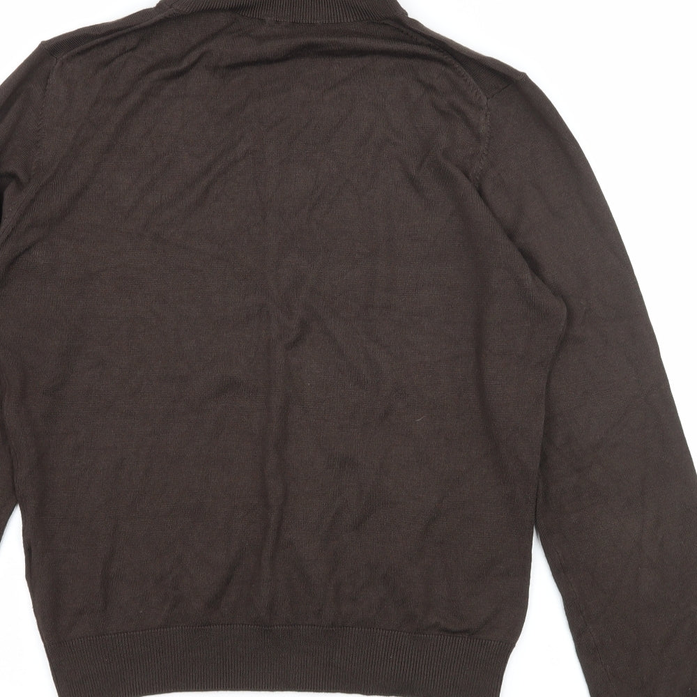 Marks and Spencer Womens Brown  Knit Pullover Jumper Size 12