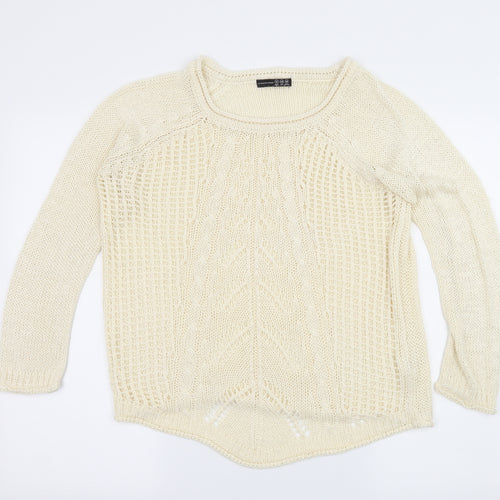 Atmosphere Womens Ivory  Knit Pullover Jumper Size 12