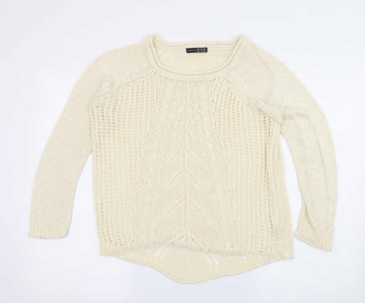 Atmosphere Womens Ivory Knit Pullover Jumper Size 12