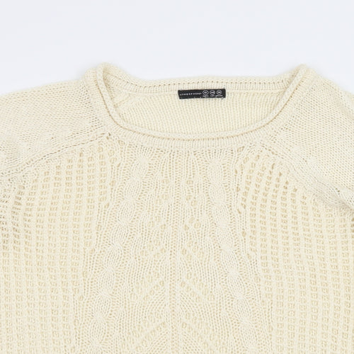 Atmosphere Womens Ivory  Knit Pullover Jumper Size 12