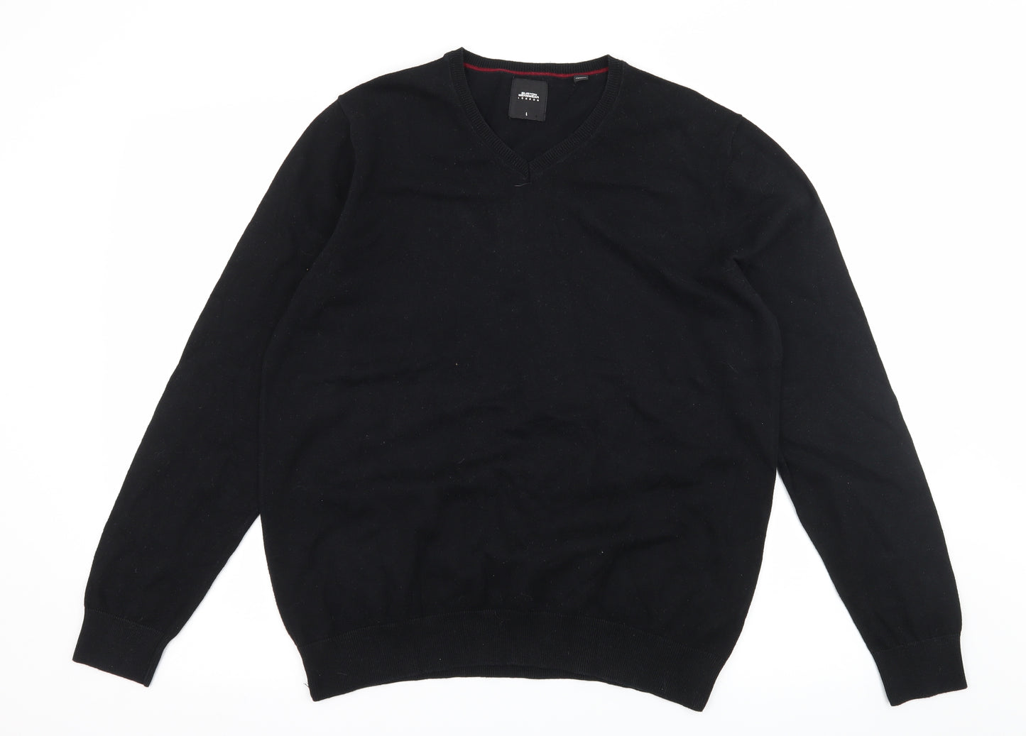 Burton Mens Black  Knit Pullover Jumper Size L