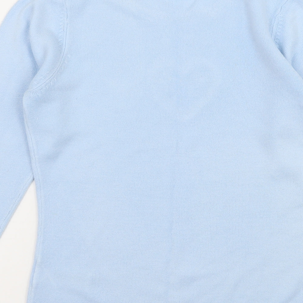 Anne Brooks Womens Blue  Knit Pullover Jumper Size 8  - Love Heart