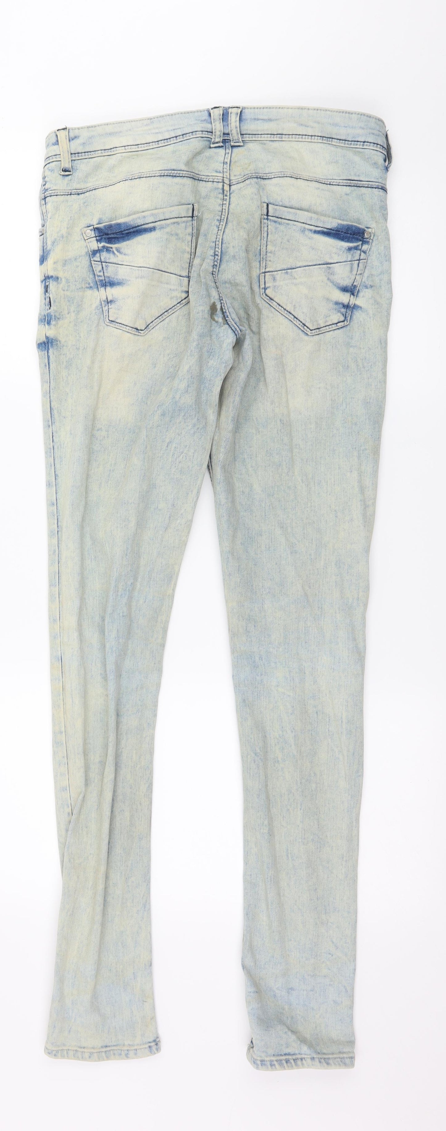 Denim & Co. Womens Blue  Denim Skinny Jeans Size 10 L31 in