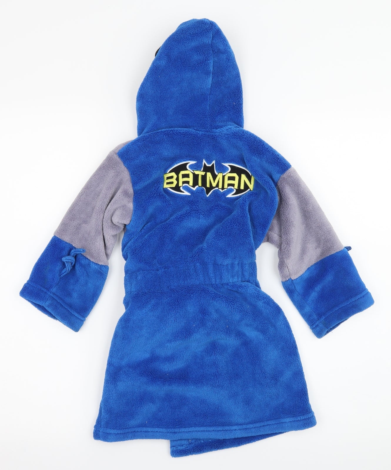 Marks and Spencer Boys Multicoloured Geometric Microfibre Babydoll Robe Size 18-24 Months  - Batman