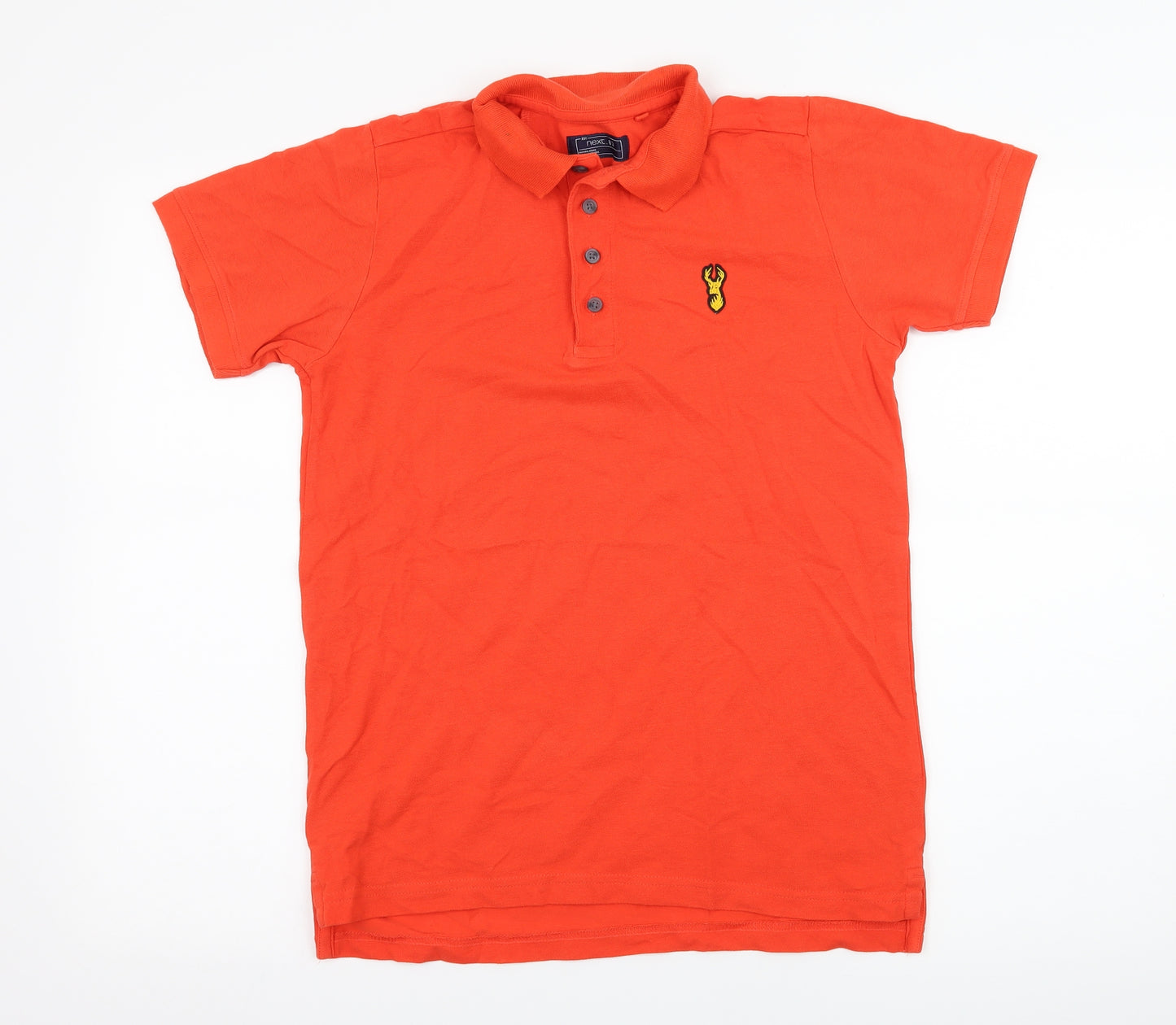 NEXT Boys Orange  Jersey Basic T-Shirt Size 13 Years