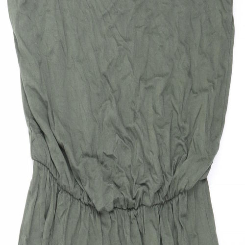 Warehouse Womens Green  Jersey Slip Dress  Size 10