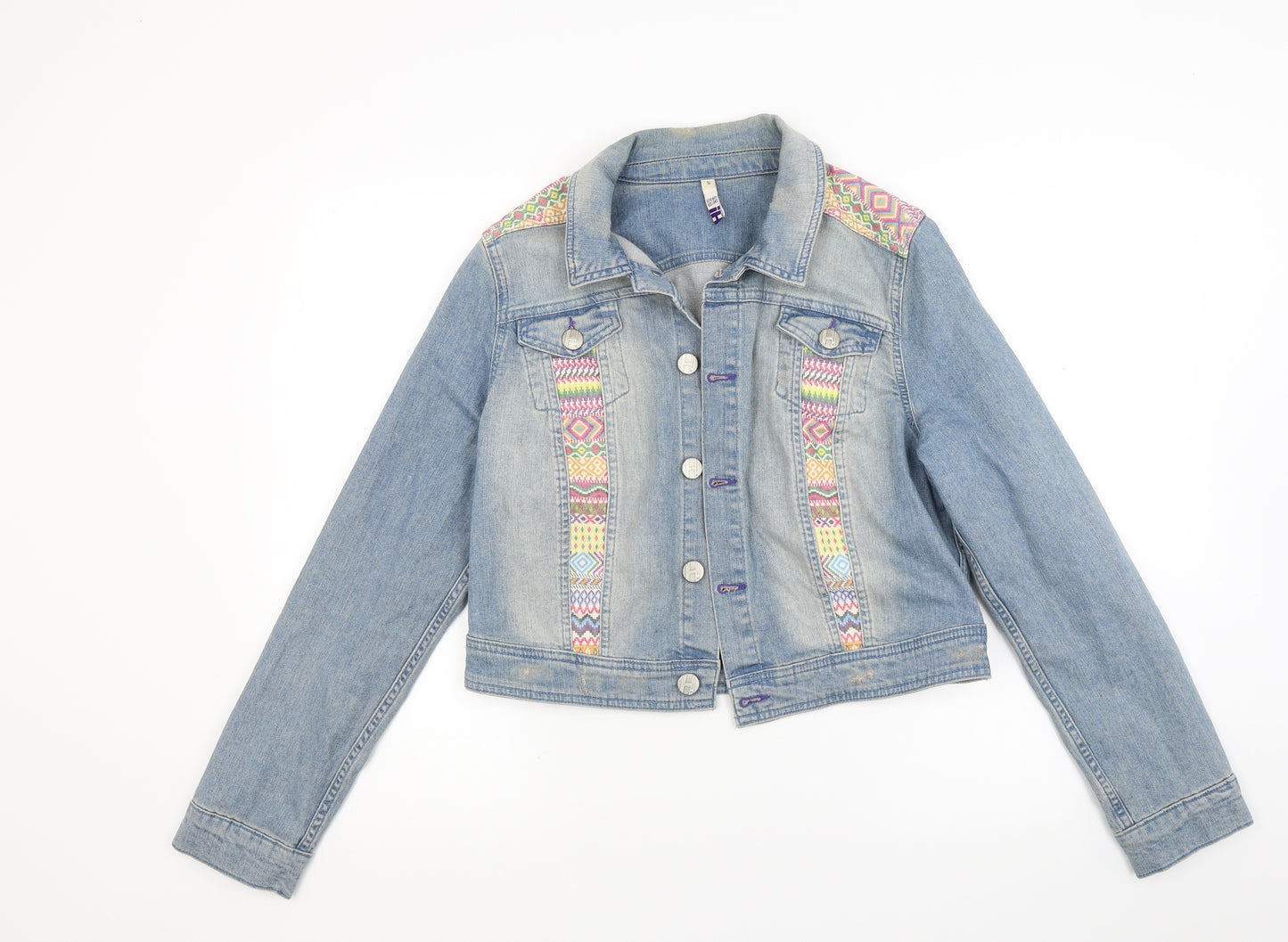 By Henry Holland Womens Blue  Denim Jacket Coat Size 16