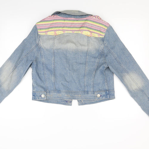 By Henry Holland Womens Blue  Denim Jacket Coat Size 16