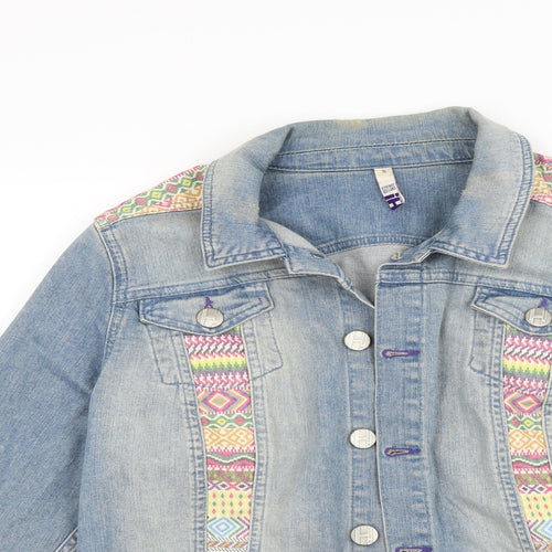By Henry Holland Womens Blue  Denim Jacket Coat Size 16