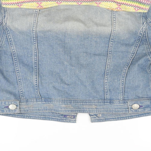 By Henry Holland Womens Blue  Denim Jacket Coat Size 16