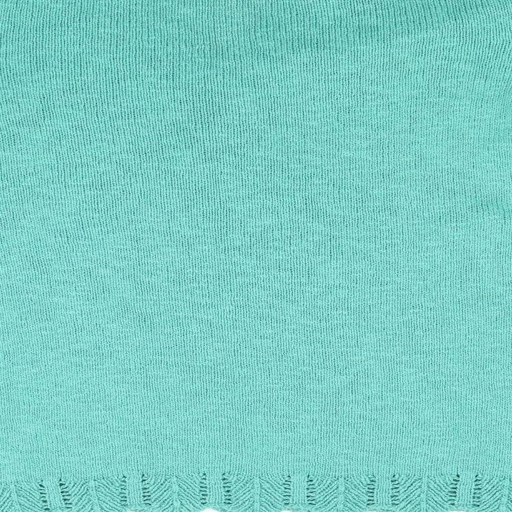 Per Una Womens Green  Knit Pullover Jumper Size M