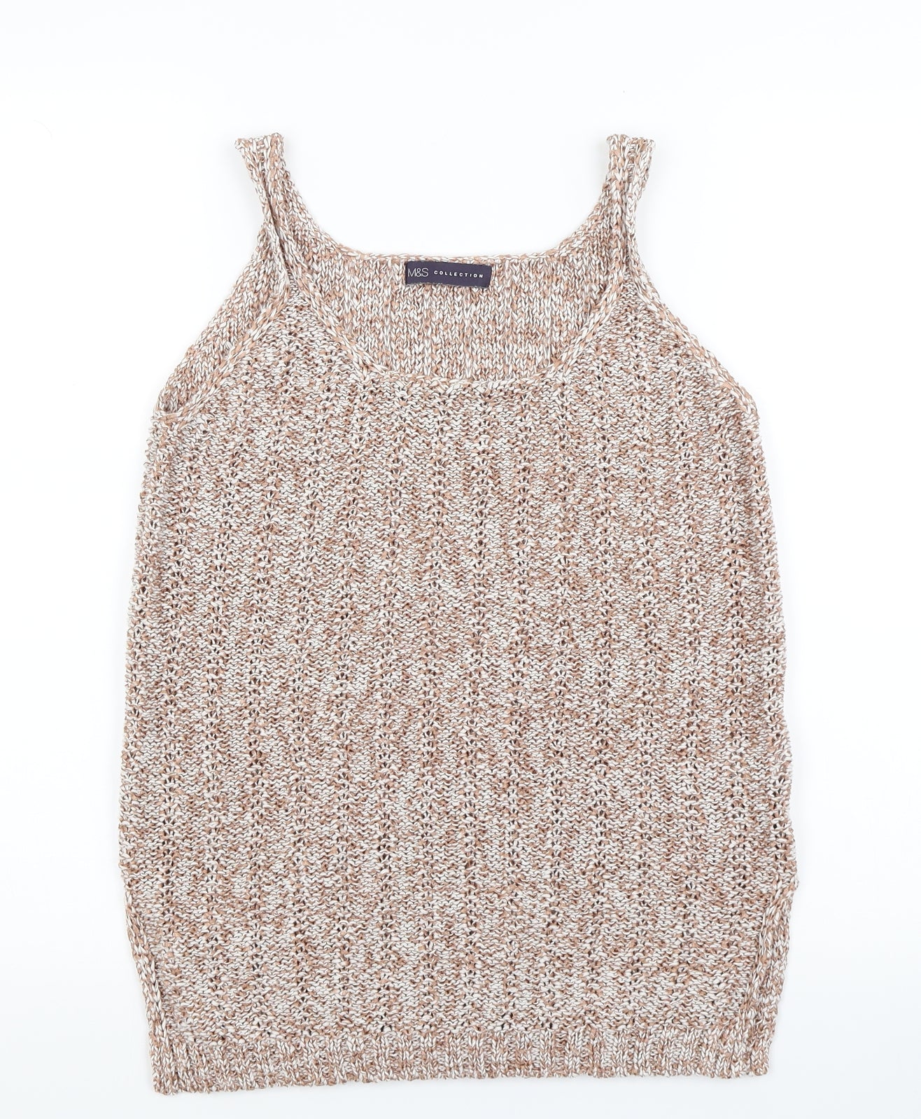 Marks and Spencer Womens Brown  Knit Pullover Jumper Size 10