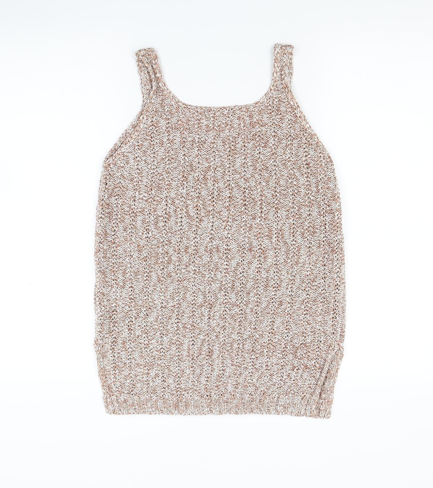 Marks and Spencer Womens Brown  Knit Pullover Jumper Size 10