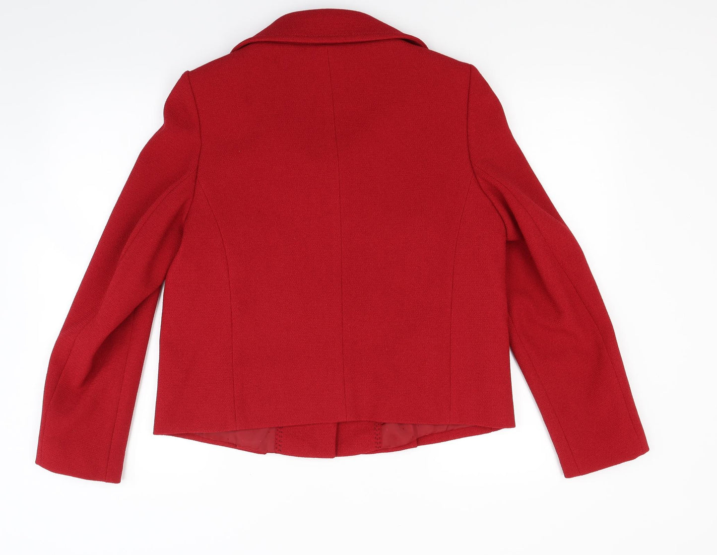 Marks and Spencer Womens Red   Jacket Blazer Size 12