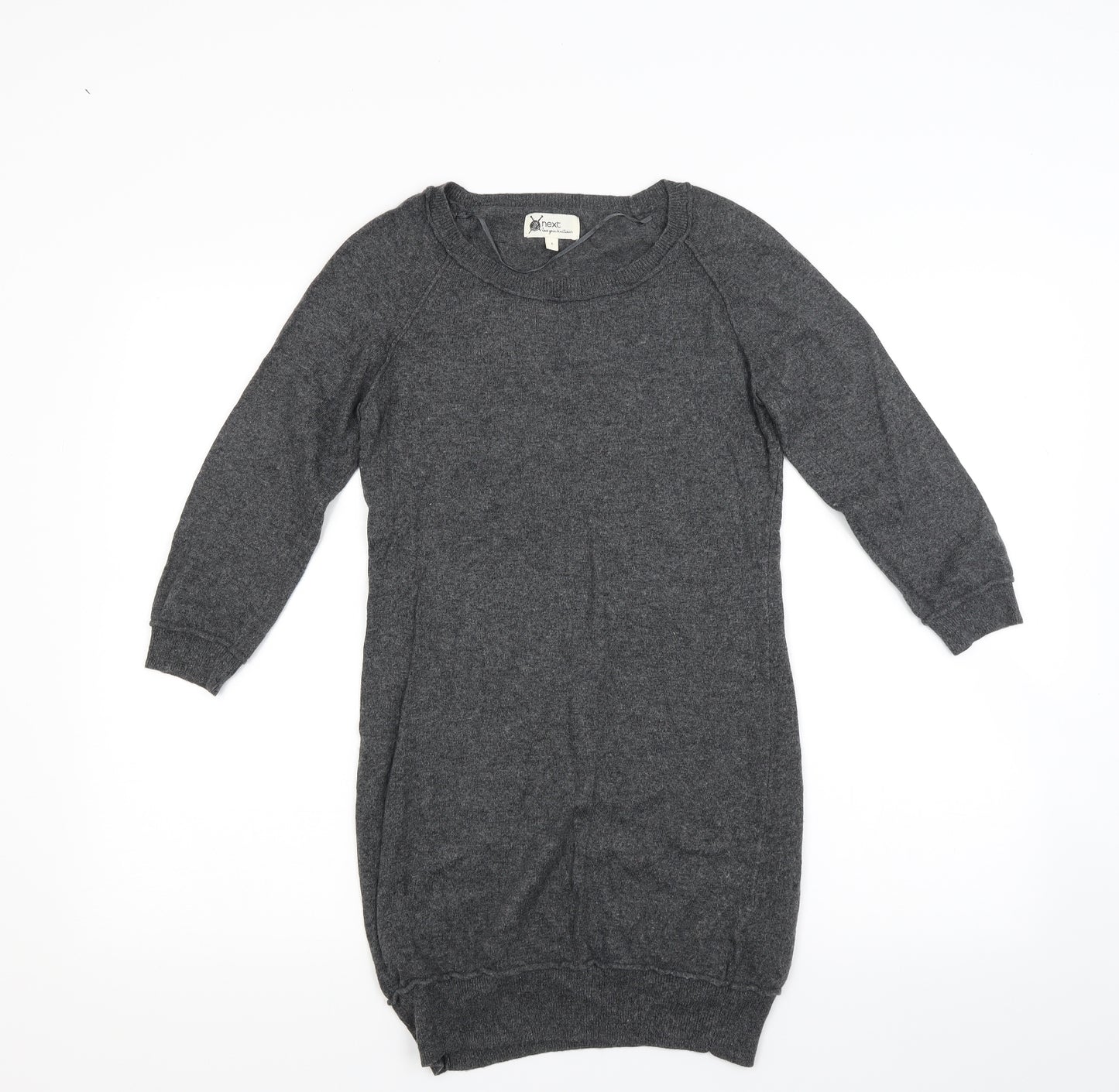 NEXT Womens Grey  Knit Jumper Dress  Size 6