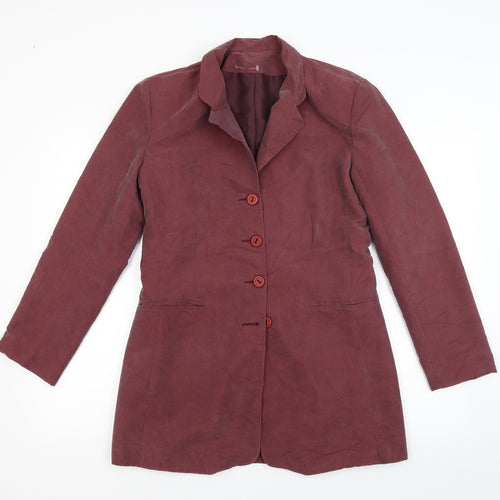 Etam Womens Red   Overcoat Coat Size 12