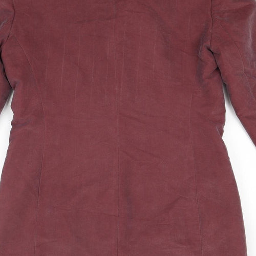 Etam Womens Red   Overcoat Coat Size 12