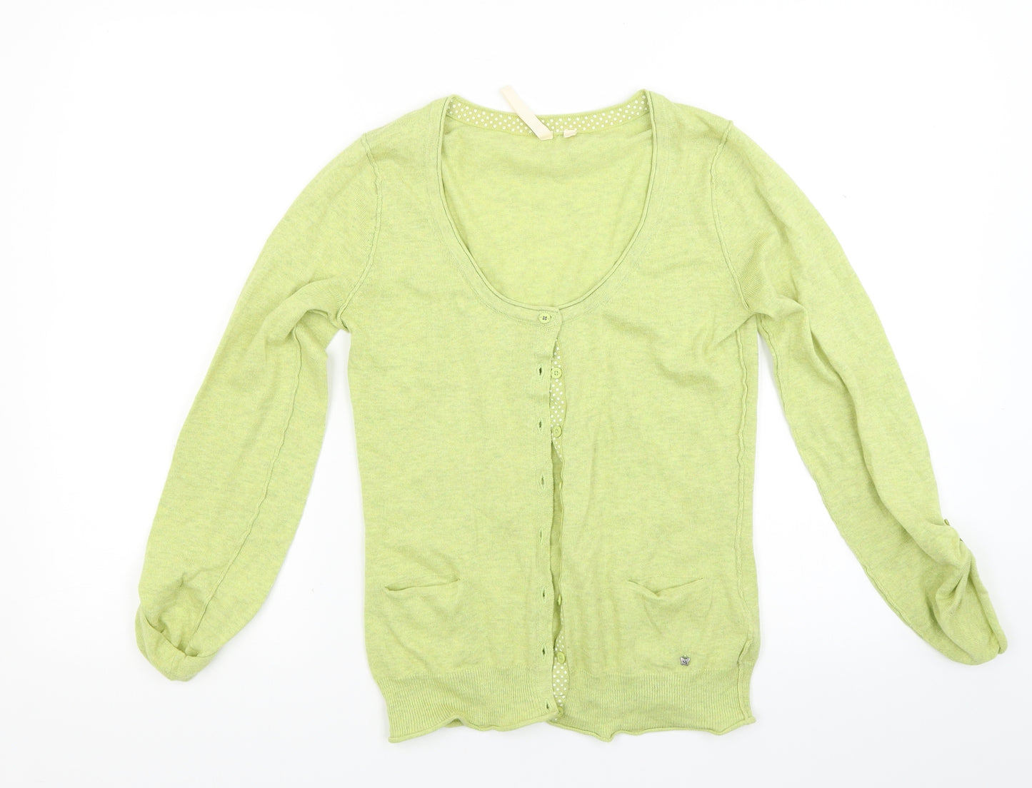 White Stuff Womens Green  Knit Cardigan Jumper Size 8