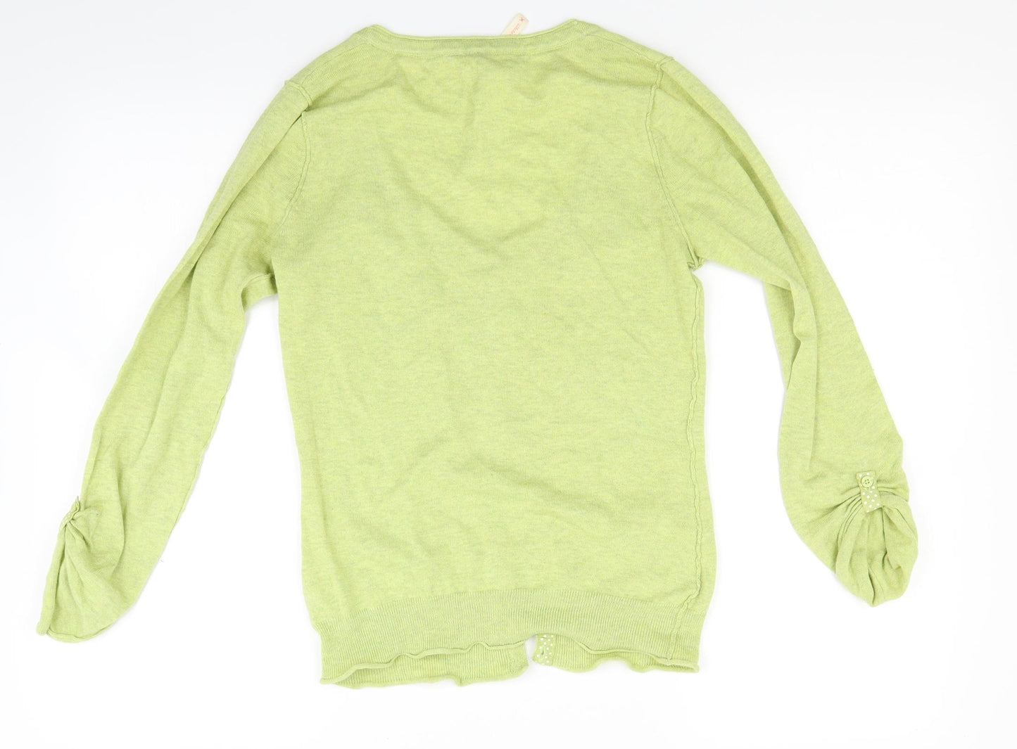 White Stuff Womens Green  Knit Cardigan Jumper Size 8