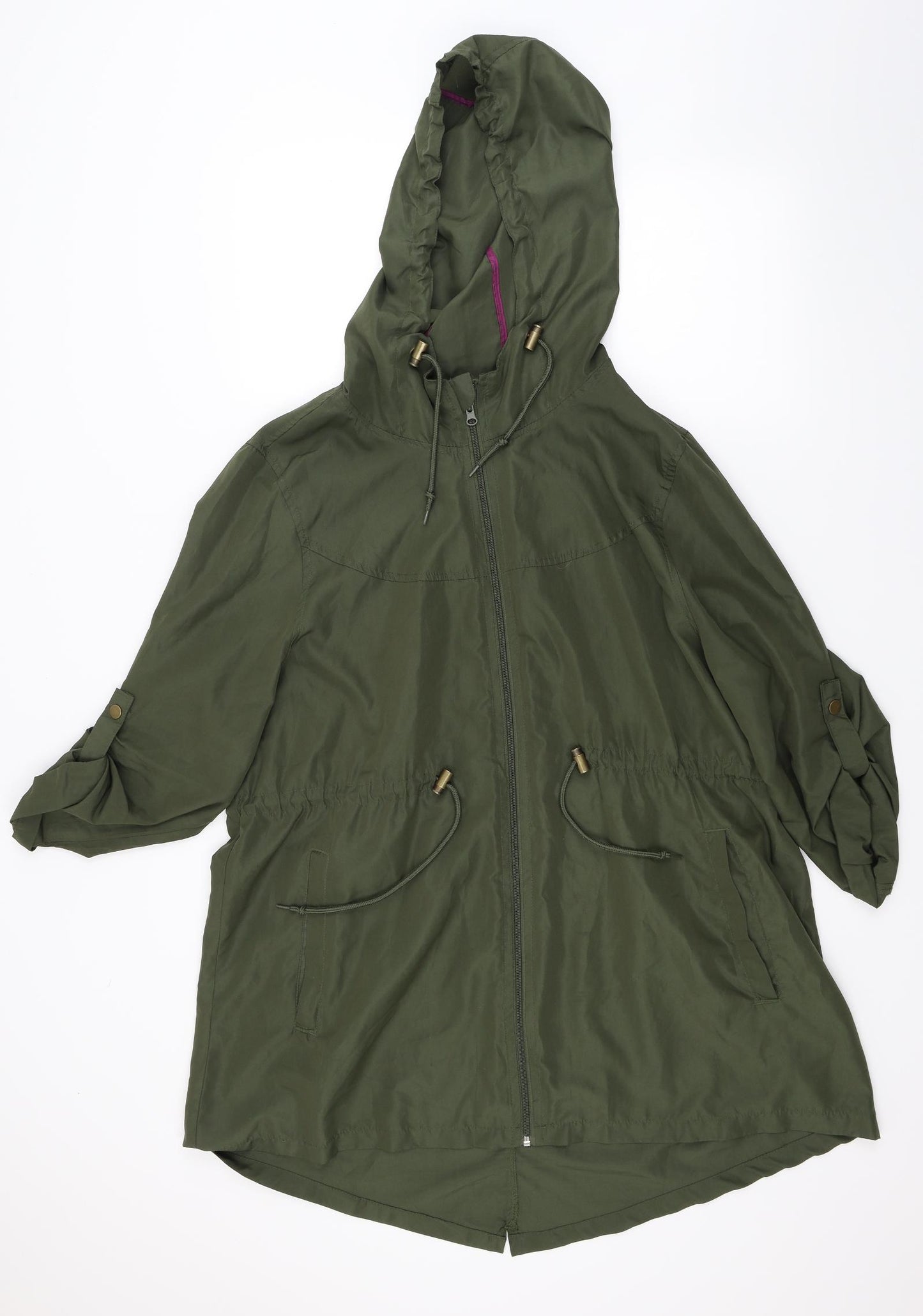 Parka in a Pocket Mens Green   Parka Coat Size L