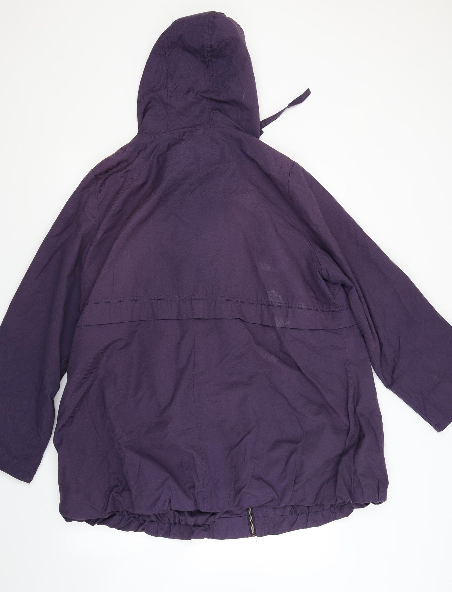 Evans Womens Purple   Anorak Coat Size 22